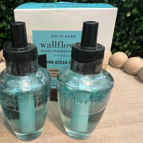 Set of 3 Bath and Body Works Wall Flower Fragrance Refill Warm Ocean Breeze New - Picture 2 of 8